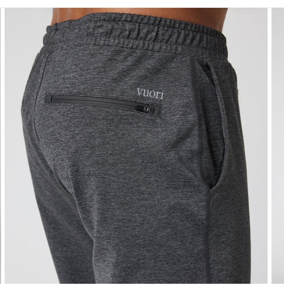 Vuori Sunday Performance Joggers in charcoal heather - Picture 4 of 8